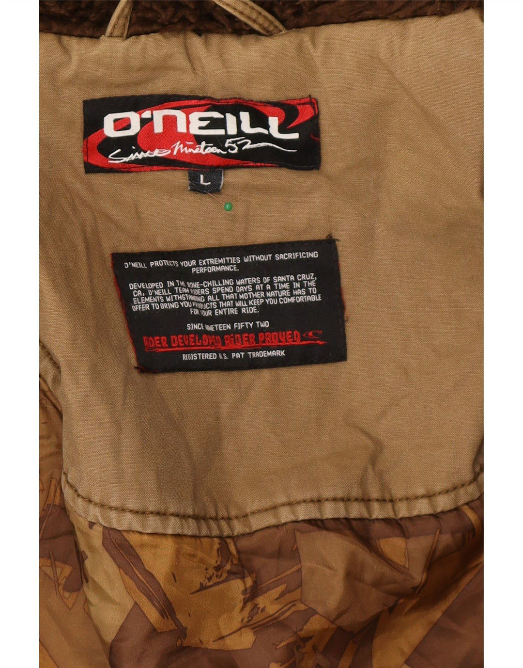 Jachetă cu glugă pentru bărbați O'Neill UK 40, mare, bej, bumbac