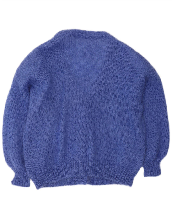 Pulover Cardigan Vintage pentru femei UK 16 Large Blue