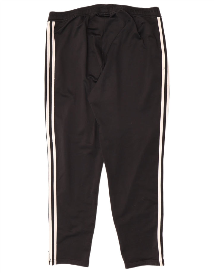 Pantaloni de trening pentru bărbați Adidas, mari, negru, poliester în schemă
