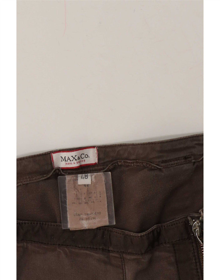 Max & Co. Pantaloni tăiați pentru femei UK 16 Large W34 L24 Maro