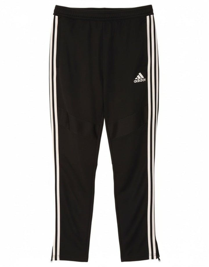 Pantaloni de trening Adidas pentru bărbați, poliester mediu negru