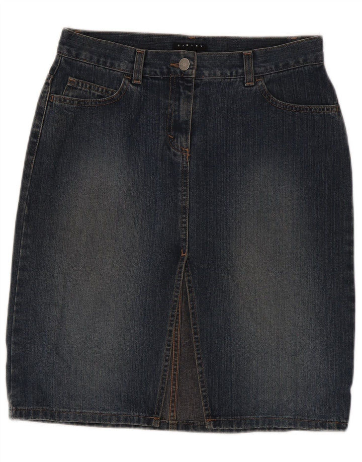 Fusta de blugi pentru femei SISLEY IT 42 Medium W28 Bumbac bleumarin
