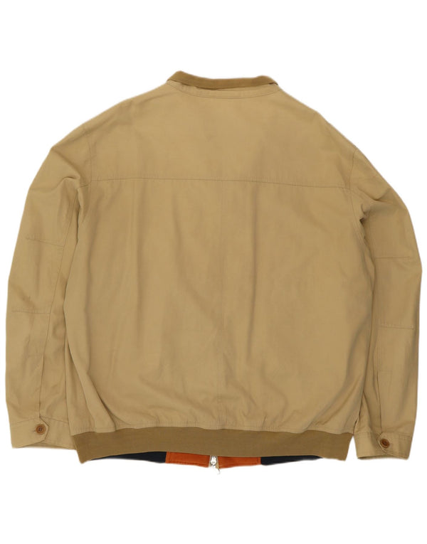 Amerigo Vespucci Bomber Jacket pentru bărbați UK 44 2XL Bej Poliester