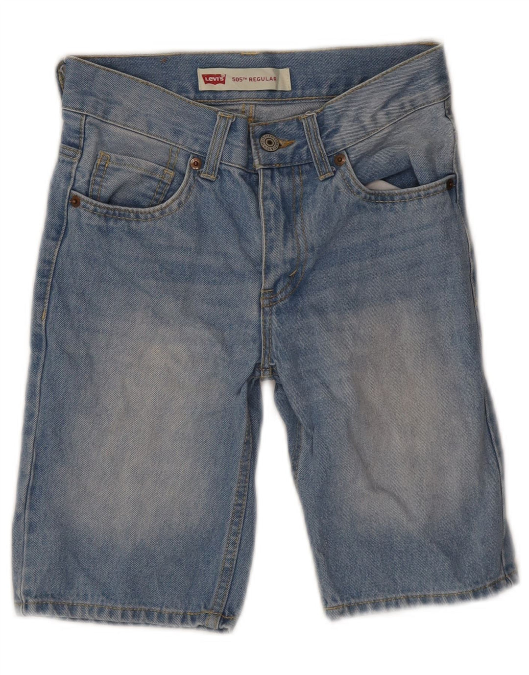 Pantaloni scurți Levi's Boys 505 Regular Denim 7-8 ani W24 Bumbac albastru