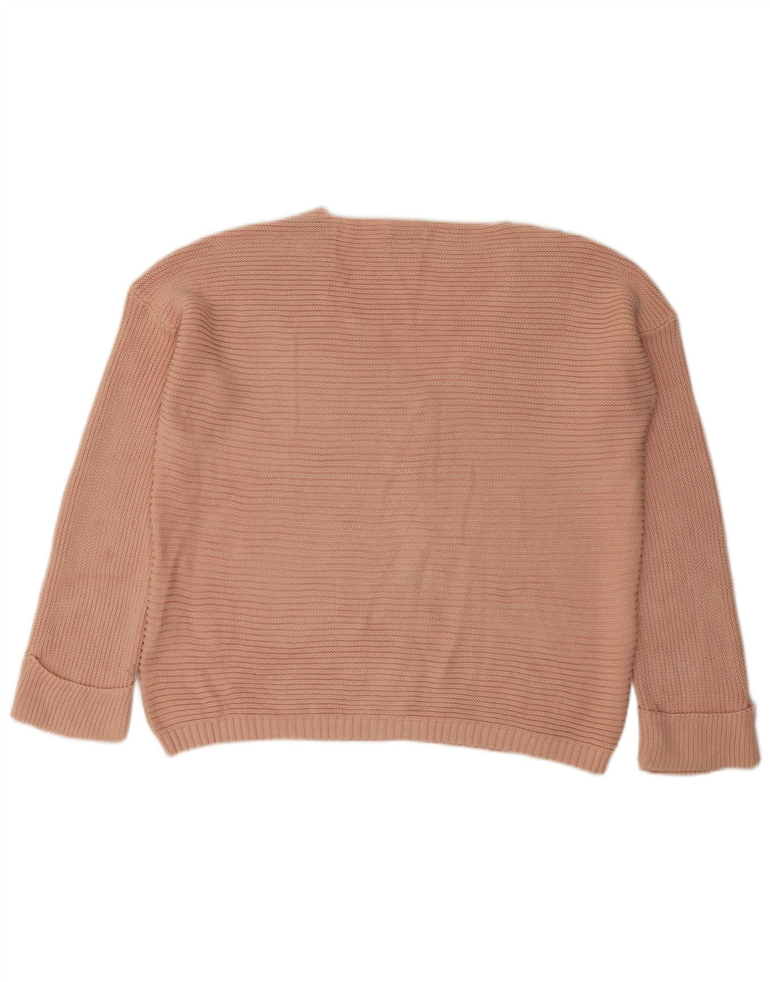 Pulover cu decolteu în V Massimo Dutti pentru femei UK 16, mare, roz