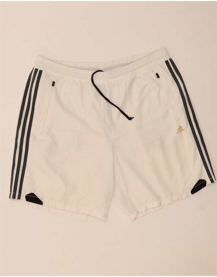 Pantaloni scurți ADIDAS Climacool Sport XL, alb, poliester