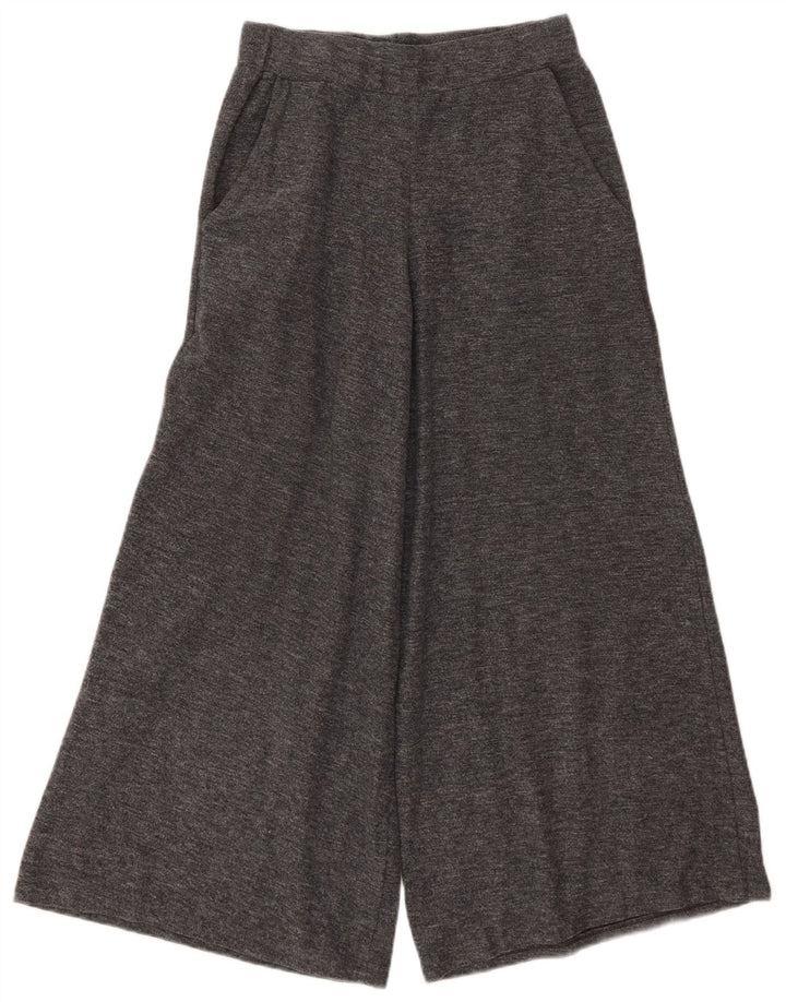 Pantaloni tăiați pentru femei Zara cu picioare largi Mici L26 L24 Poliester gri