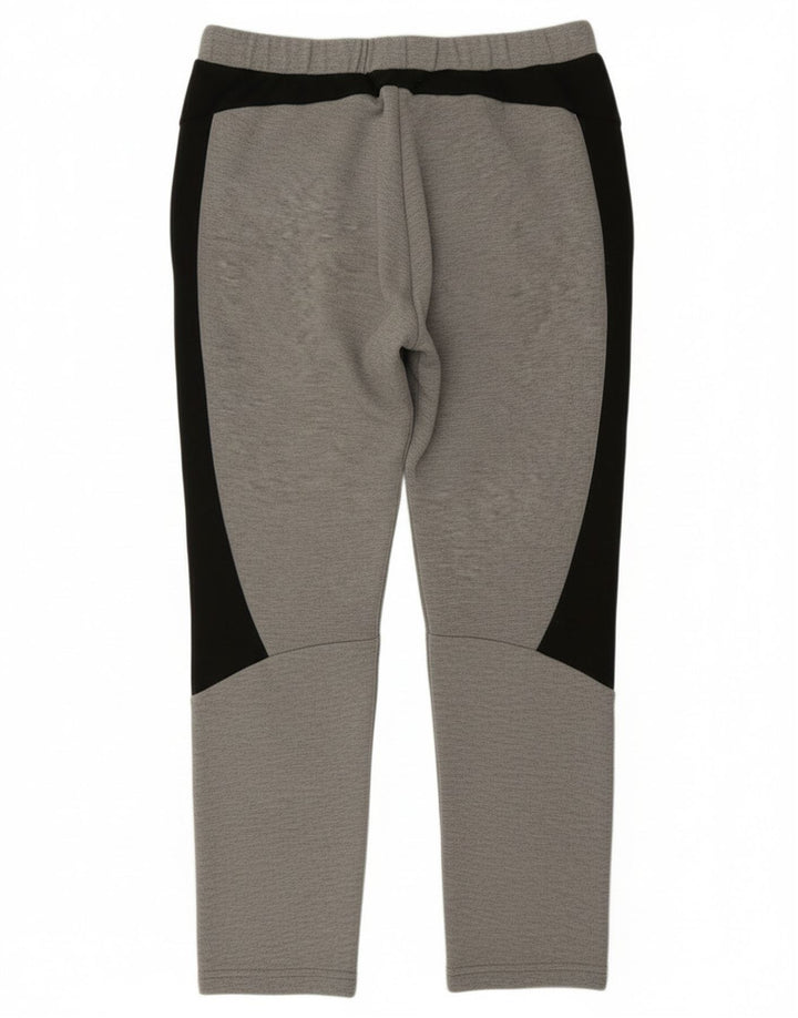 Pantaloni de trening Puma pentru bărbați, bumbac color bloc, gri mediu