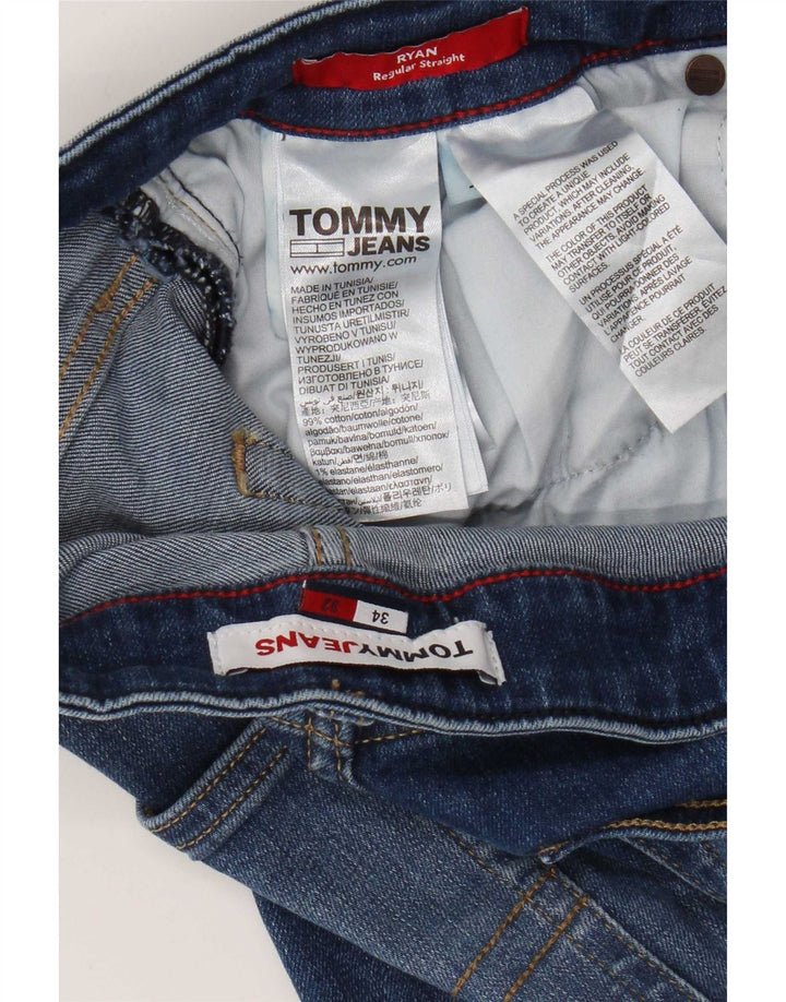 Tommy Hilfiger Ryan Regular Straight Jeans pentru bărbați W34 L32 Bumbac albastru