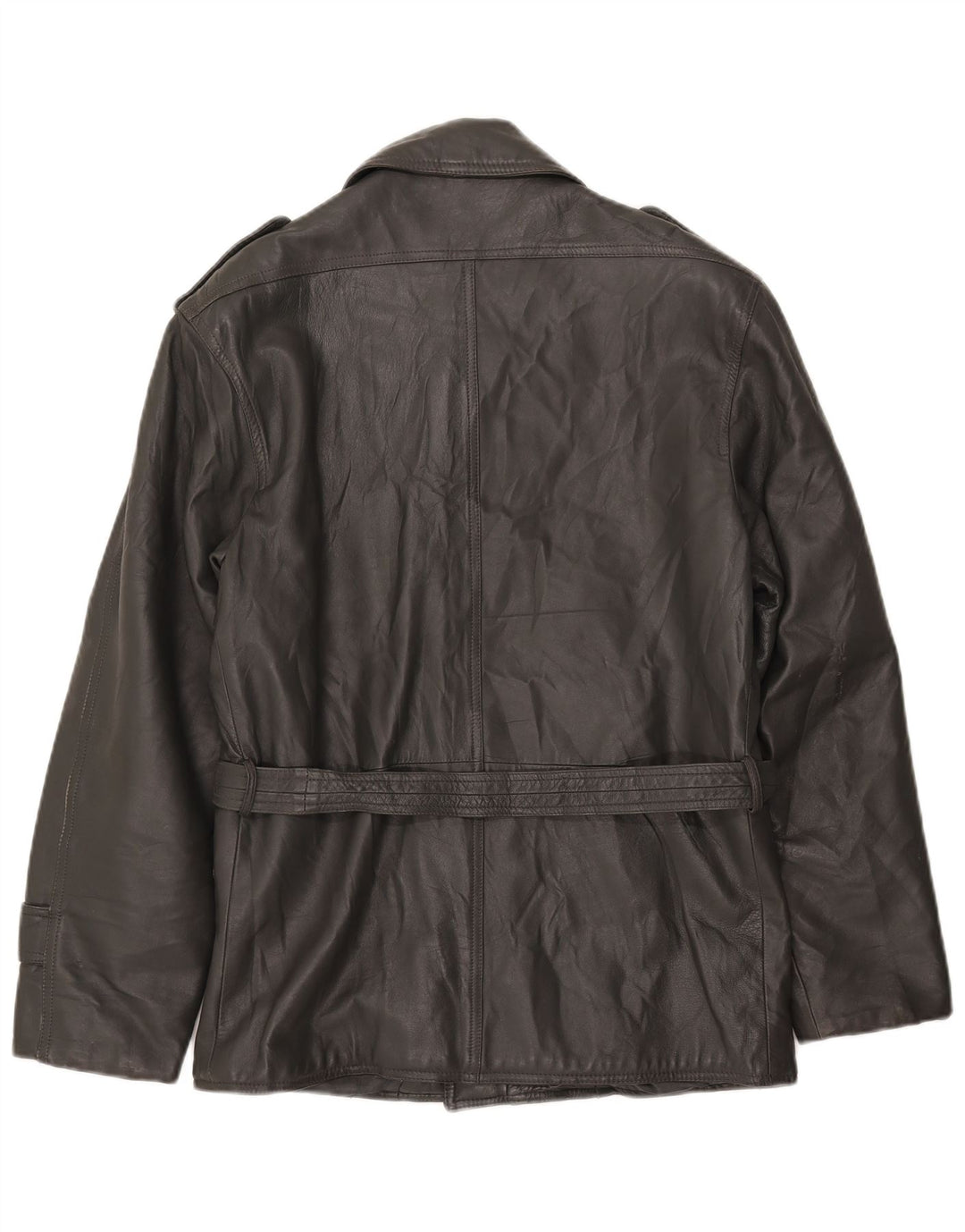 Jachetă militară din piele vintage pentru bărbați UK 38, gri mediu