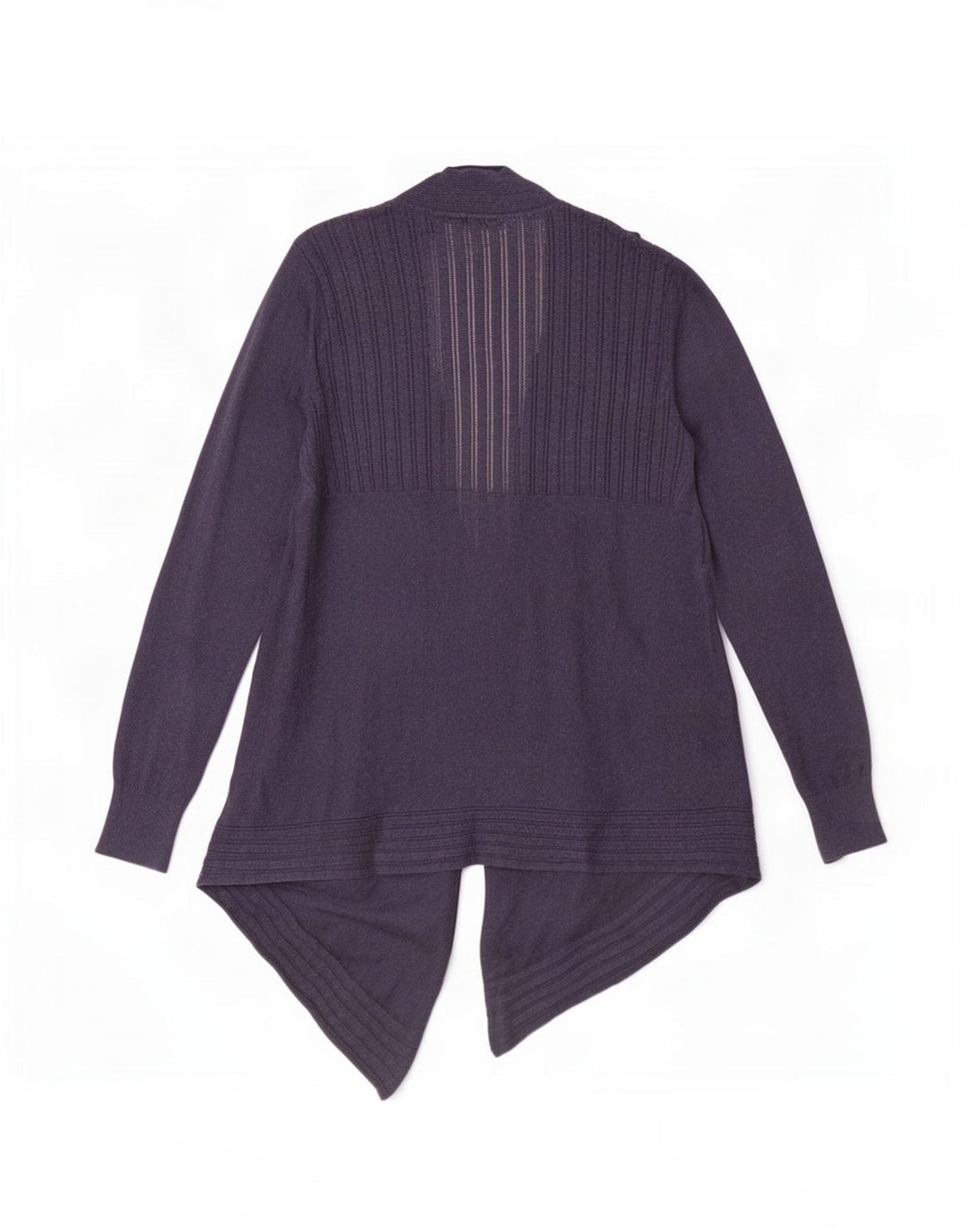 Pulover cardigan deschis asimetric pentru femei Fat Face UK 12 Medium Bleumarin