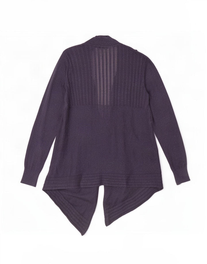 Pulover cardigan deschis asimetric pentru femei Fat Face UK 12 Medium Bleumarin