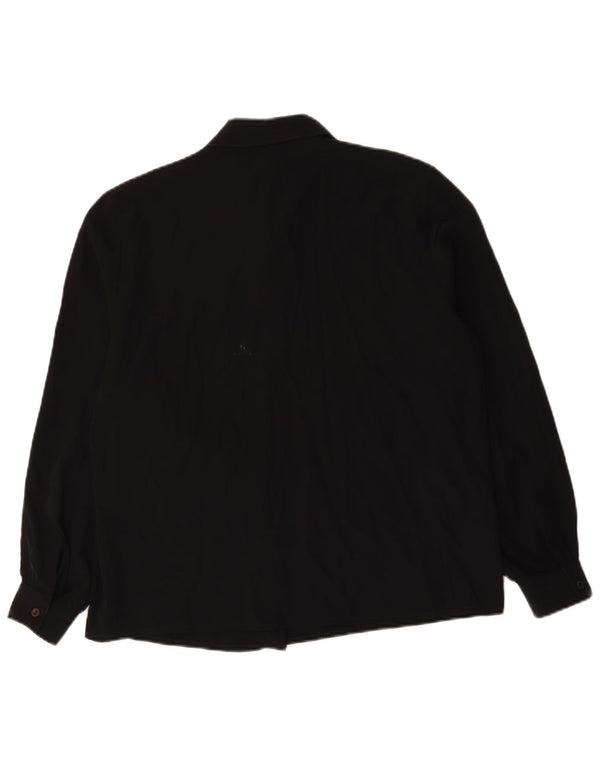 Bluză cămașă pentru femei Primavera Firenze UK 18 XL Poliester negru