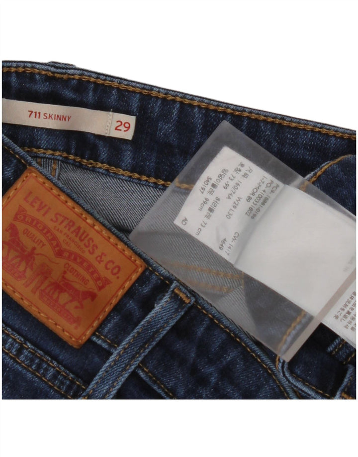 Blugi skinny 711 pentru femei LEVI'S W29 L30 Lyocell albastru