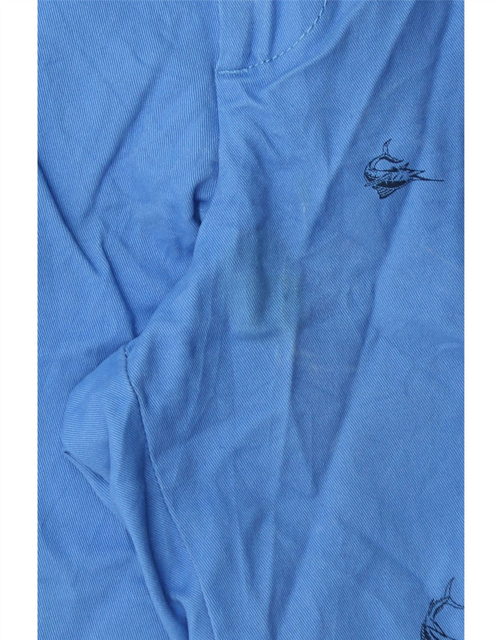 Pantaloni scurți chino IZOD pentru bărbați, cu apă sărată, W34, bumbac cu pete albastre mari