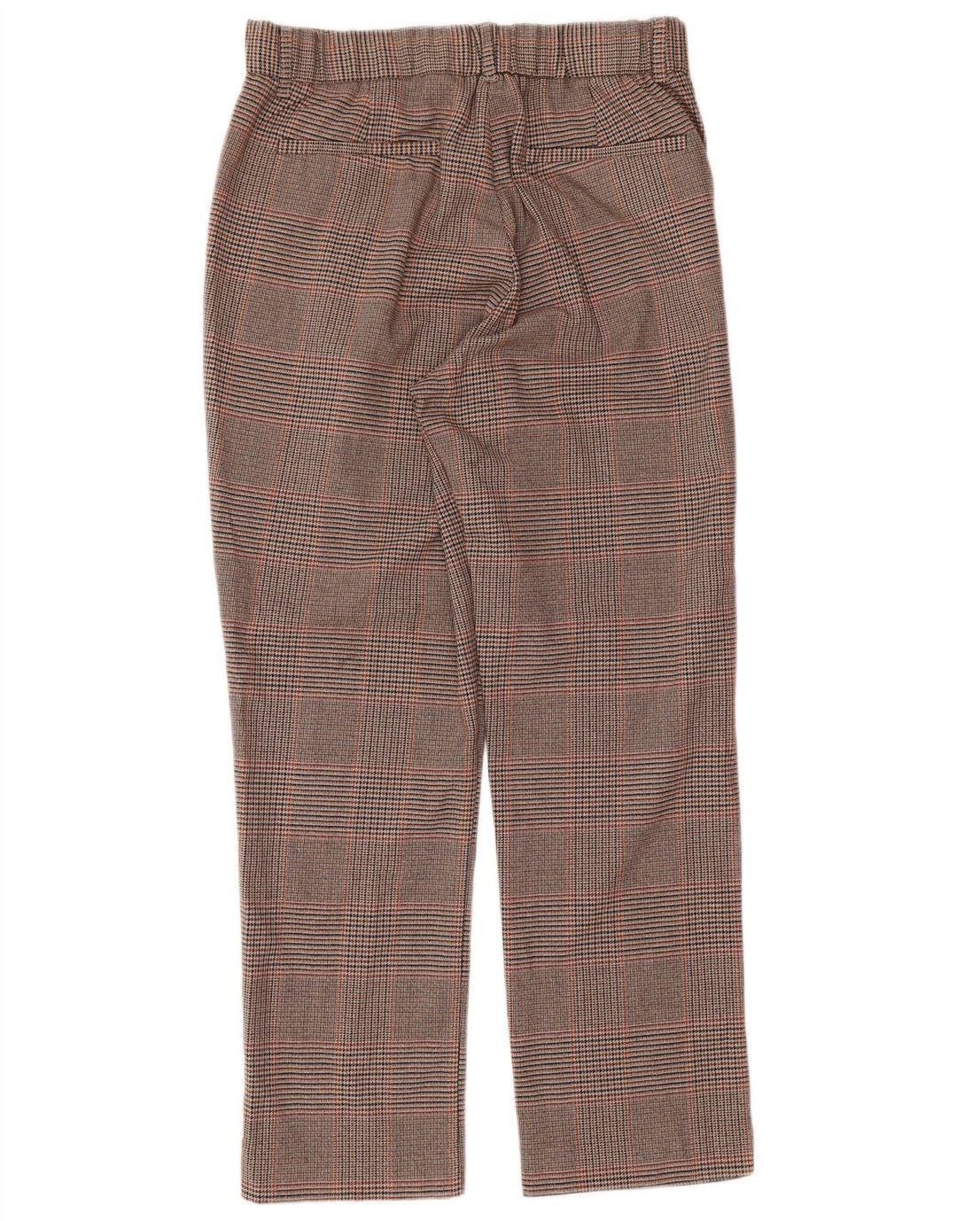 Pantaloni tăiați drepți pentru femei Zara L30 L24 maro picior de găină