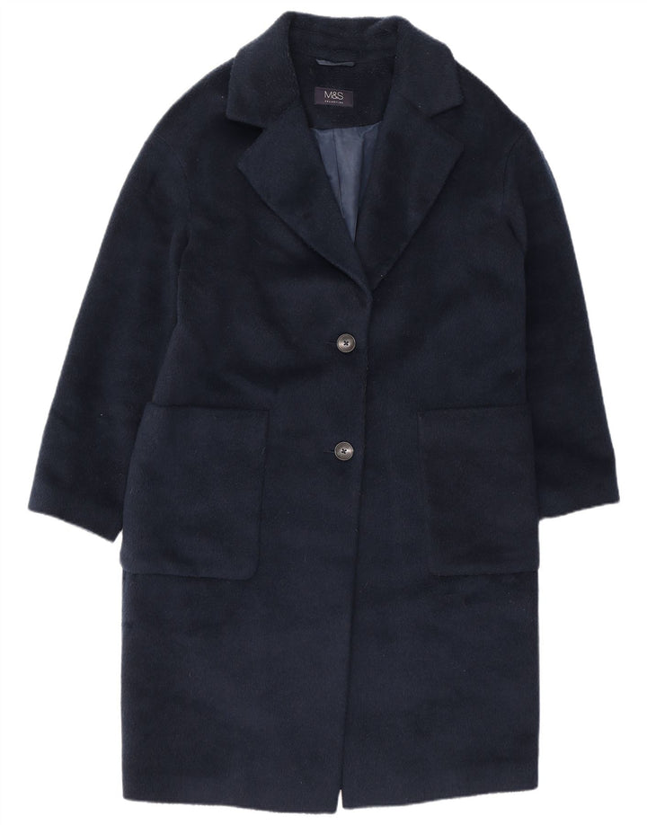 Palton pentru femei Marks & Spencer UK 12 Poliester mediu bleumarin