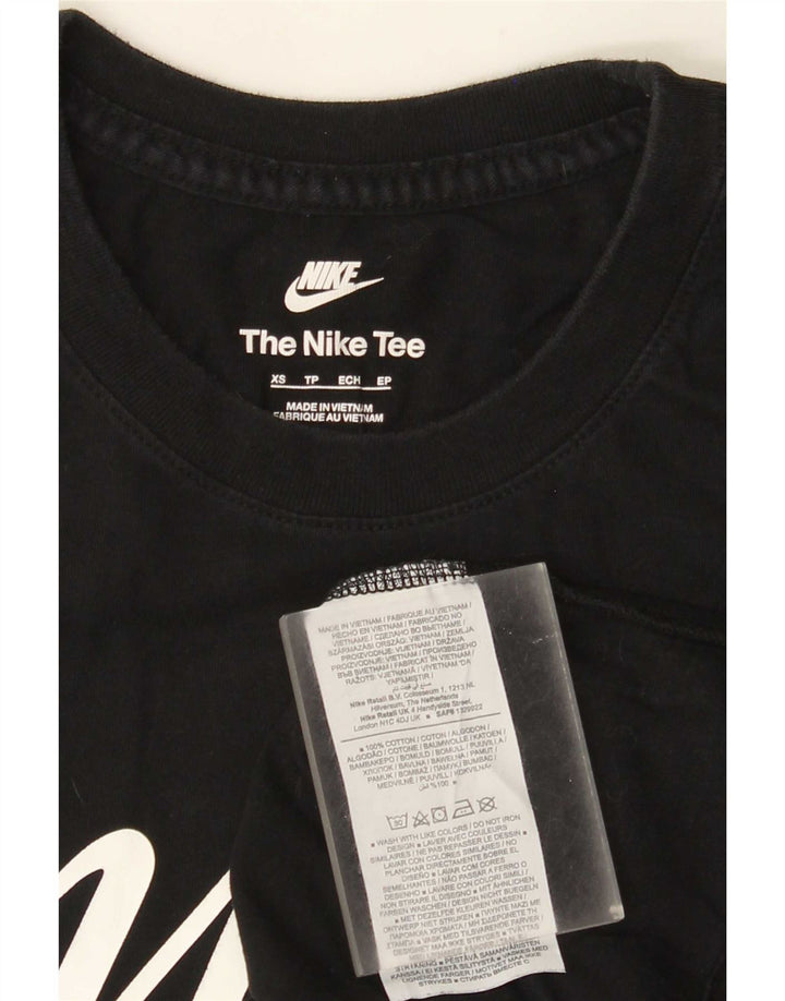 Tricou grafic pentru bărbați Nike Top XS Bumbac negru
