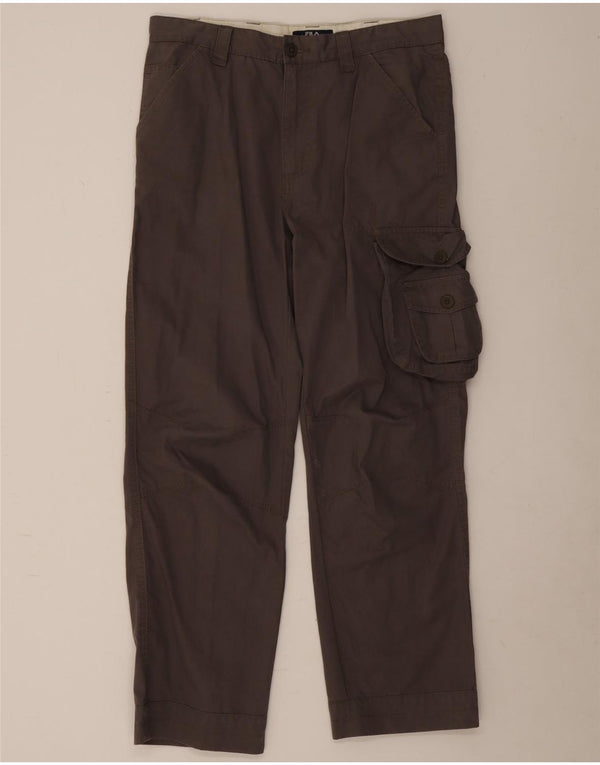 Pantaloni Cargo Drepți Fila Bărbați L32 L28 Maro Bumbac