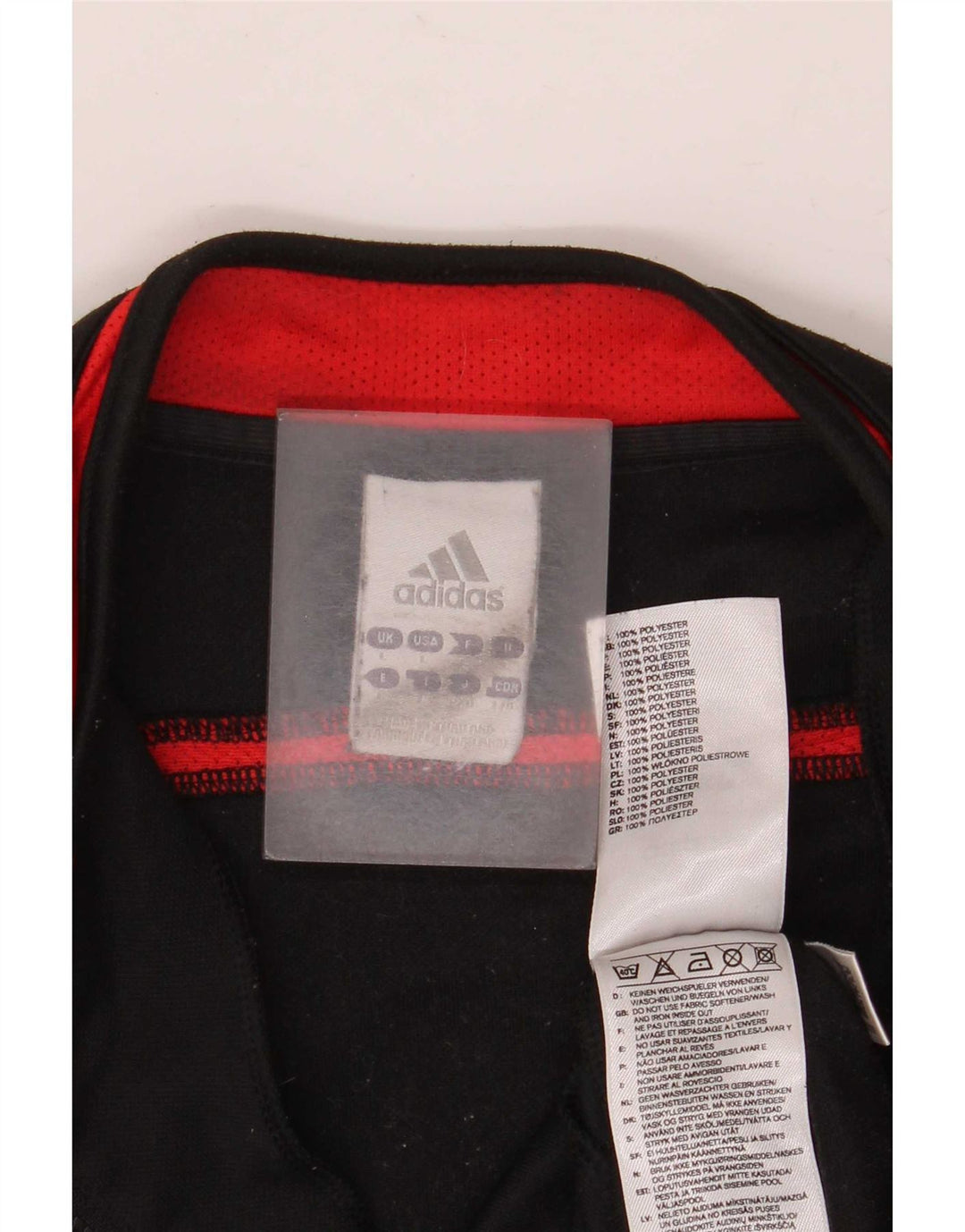 Trening pentru bărbați Adidas, cu fermoar și gât, bluză mare, negru