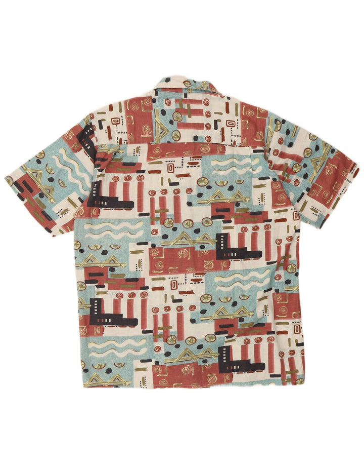 BROADWAY Cămașă cu mânecă scurtă pentru bărbați Mărimea 39/40 Mediu Multicolor Geometric