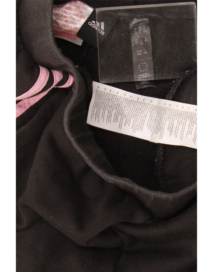 ADIDAS Fete Trening Pantaloni Joggeri 11-12 Ani Bumbac Negru