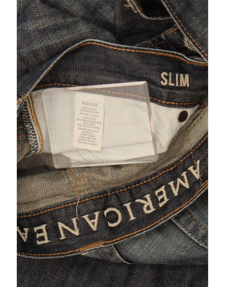 AMERICAN EAGLE Blugi slim pentru bărbați W30 L32 Bumbac albastru