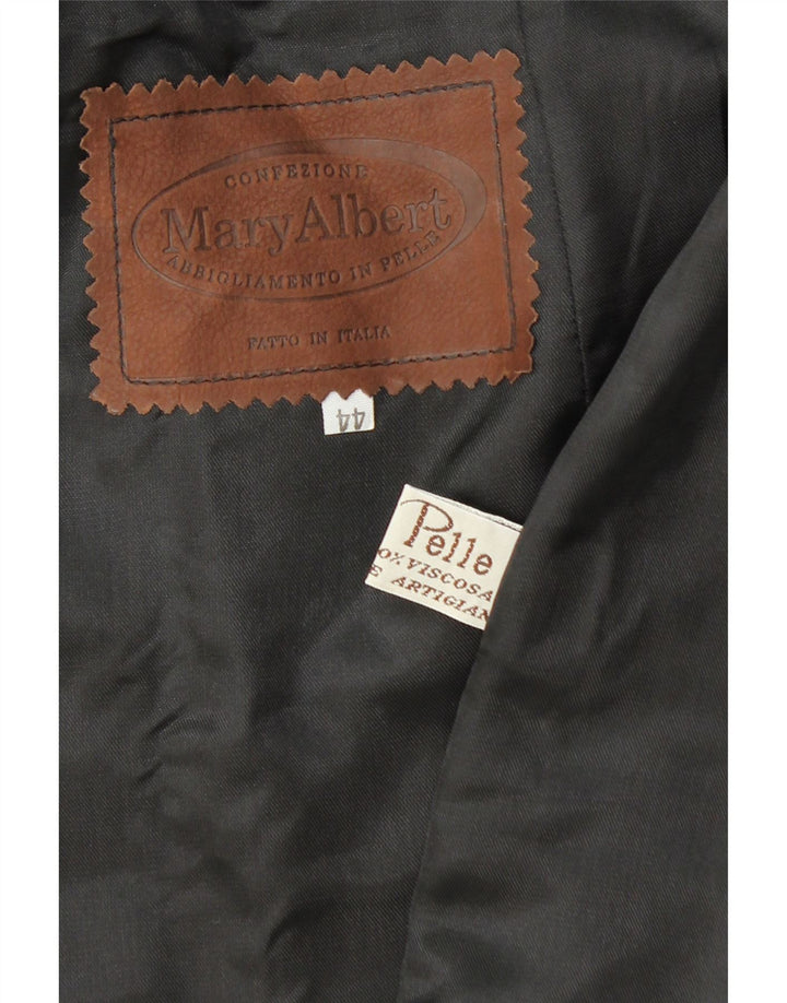 Fusta de piele pentru femei MARY ALBERT IT 44 Medium W28 Piele neagra