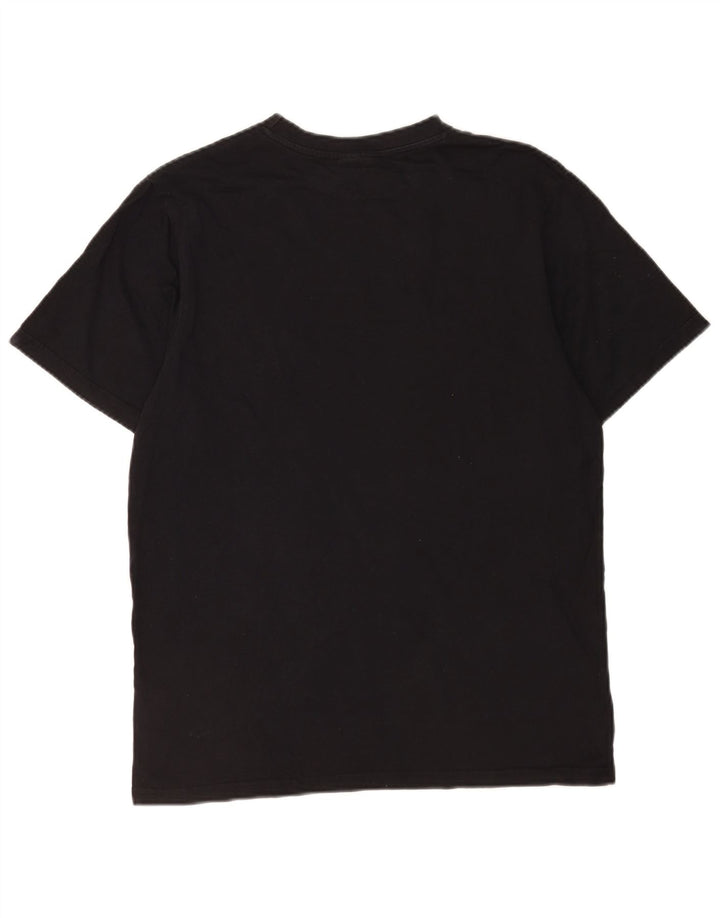 Tricou cu grafică pentru bărbați Ellesse Top mediu din bumbac negru