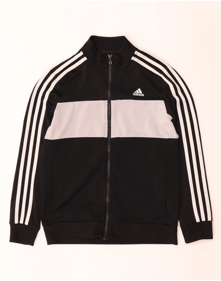 Jachetă de trening pentru băieți Adidas 11-12 ani, negru, poliester