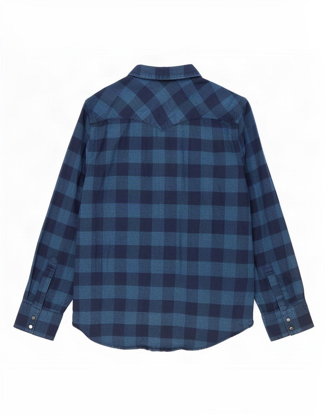 Cămașă Western Flannel Levi's pentru bărbați, bumbac cu carouri, albastru-marin mediu