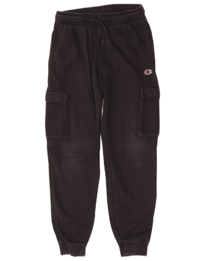 Champion Băieți Pantaloni Trening Pantaloni Joggeri 9-10 Ani Mediu Negru