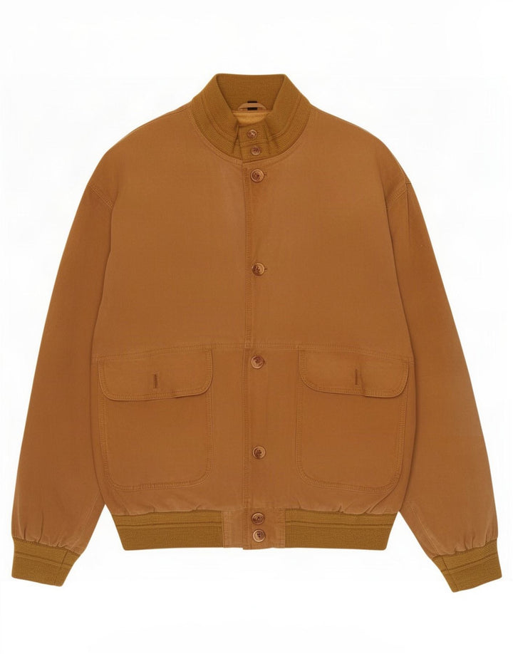Bomber Vintage pentru bărbați din piele intoarsa IT 54 2XL Bej
