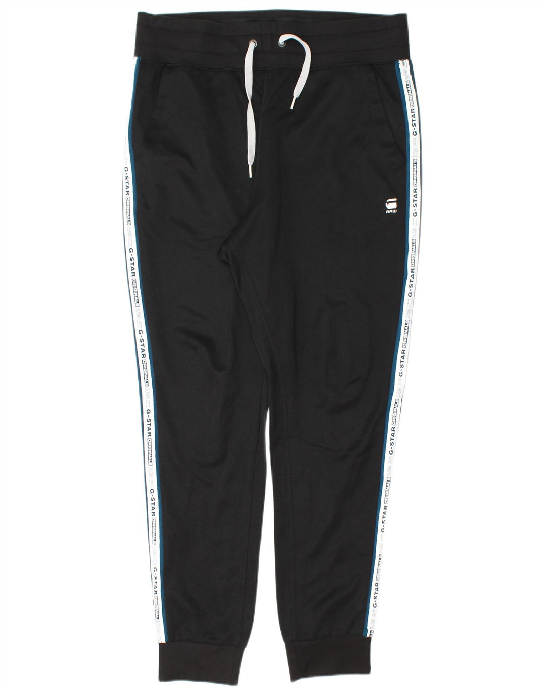 G-STAR Pantaloni de trening grafic pentru bărbați Pantaloni de jogging, mari, negru, color block