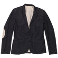 Jachetă blazer pentru bărbați Zara, cu 2 nasturi, UK 40, mare, bleumarin, poliester
