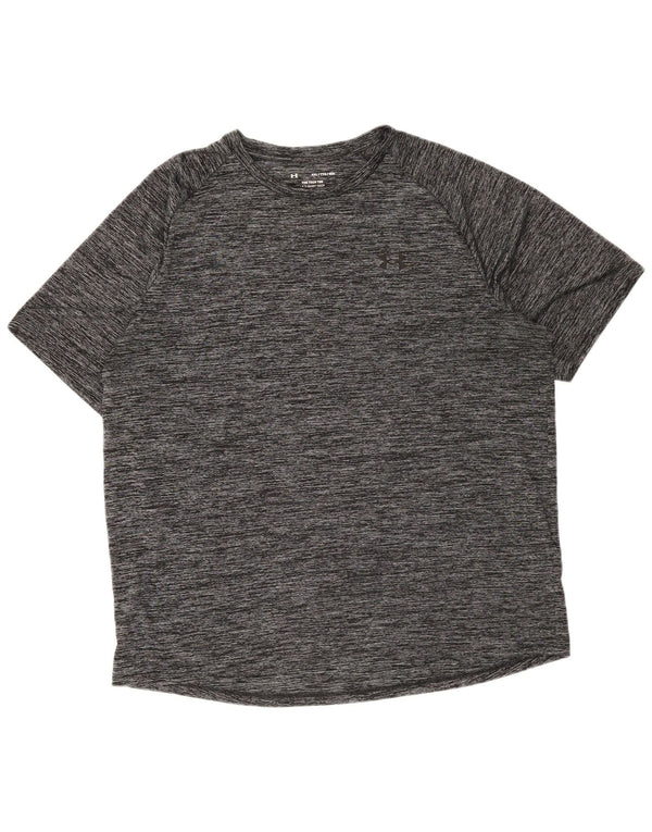 Tricou Under Armour pentru bărbați Top 2XL, poliester cu pături gri