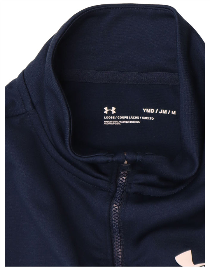 Jachetă de trening Under Armour pentru băieți 9-10 ani, mediu bleumarin