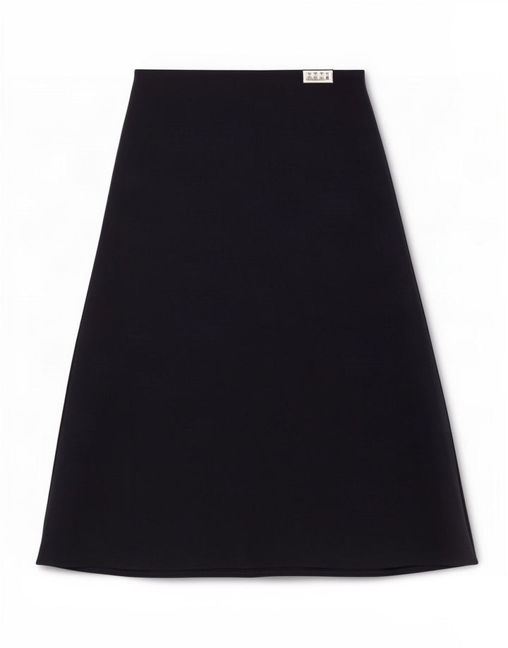 Fusta midi pentru femei Marks & Spencer UK 12 Medium W33 Poliester bleumarin