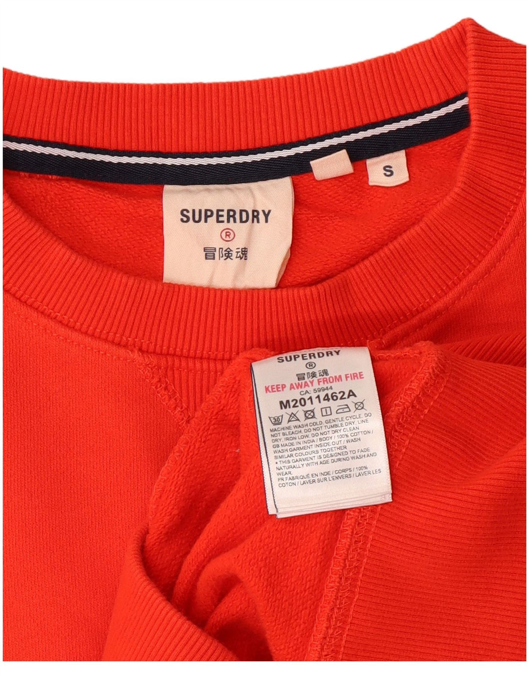 SUPERDRY Hanorac Bărbați Pulover Mic Portocaliu Bumbac