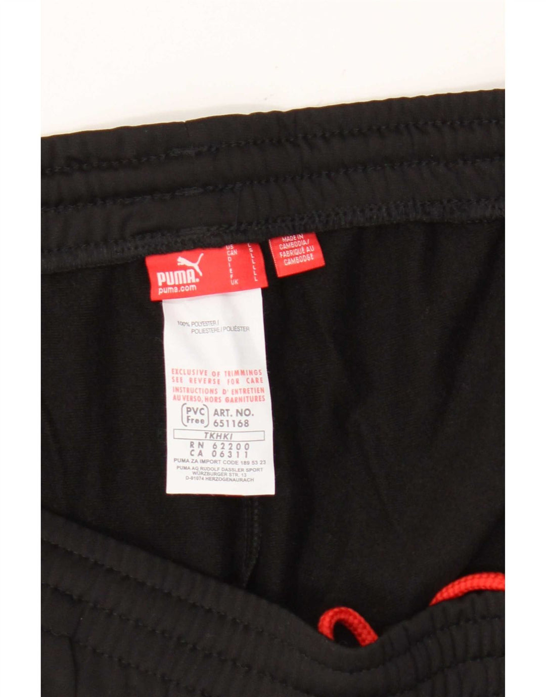 Pantaloni de trening pentru bărbați Puma Pantaloni de jogging, mari, negru, poliester