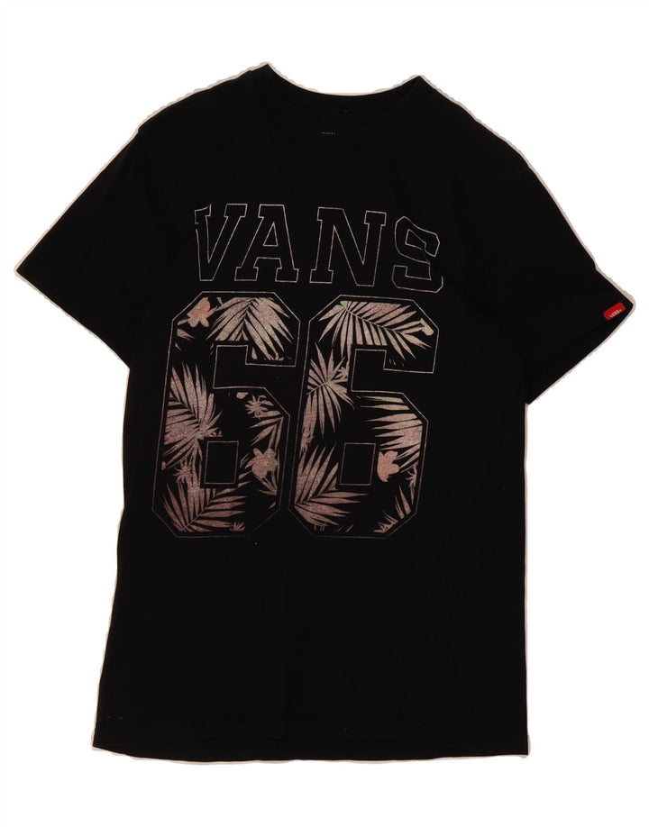 VANS Mens Graphic T-Shirt Top Small Black Cotton Vintage Vans and Second-Hand Vans from Messina Hembry 