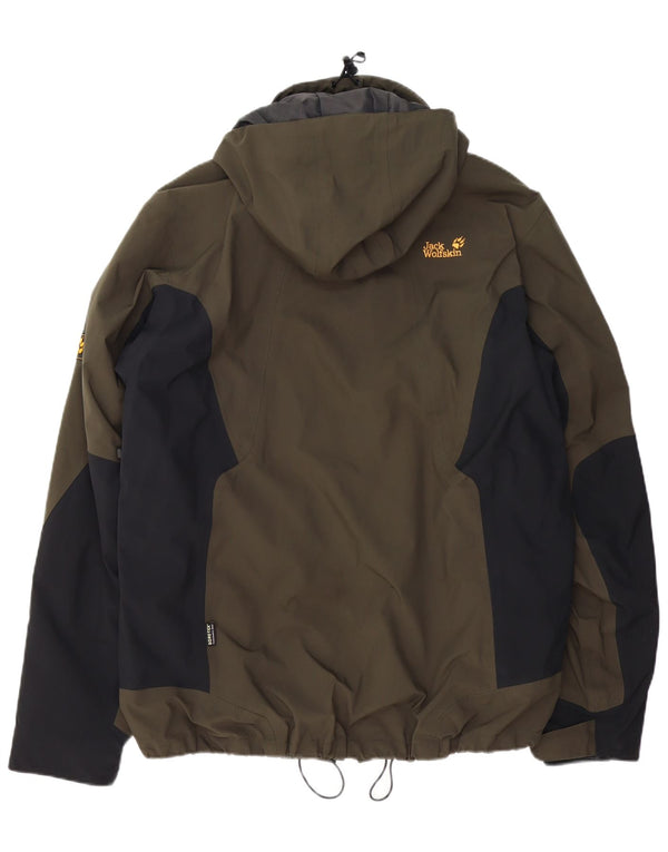 Jack Wolfskin Jachetă de ploaie Gore-Tex pentru bărbați UK 44/46 XL Kaki Colorblock