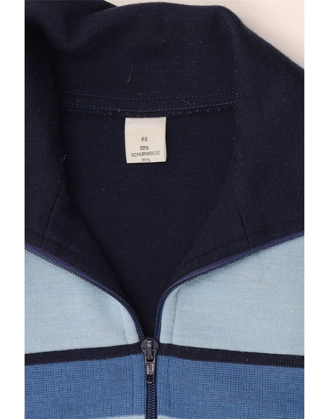Jachetă de trening vintage pentru bărbați IT 48 Medium Bleumarin Colorblock