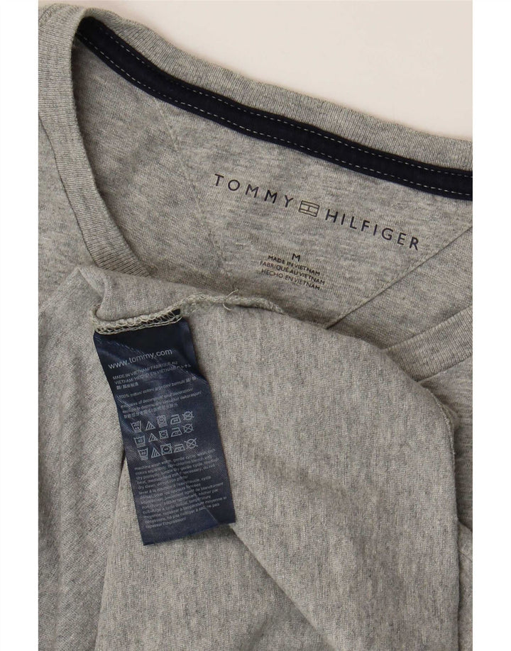 Tricou Tommy Hilfiger pentru bărbați Top din bumbac gri mediu