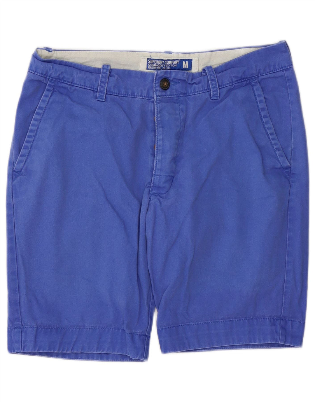 Pantaloni scurți chino pentru bărbați SUPERDRY Medium W32 Blue Bumbac