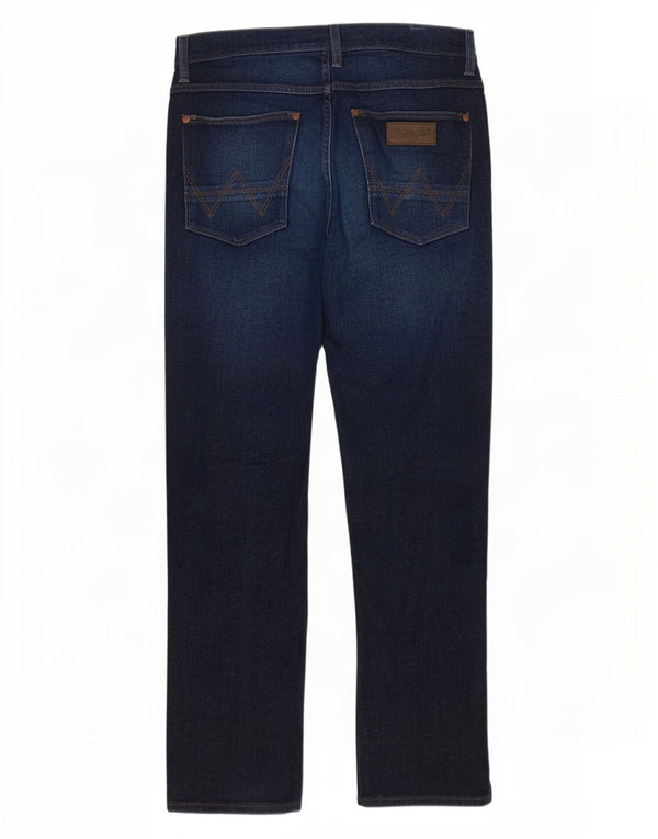 Blugi pentru bărbați Wrangler Crank Straight W32 L32 Bumbac bleumarin
