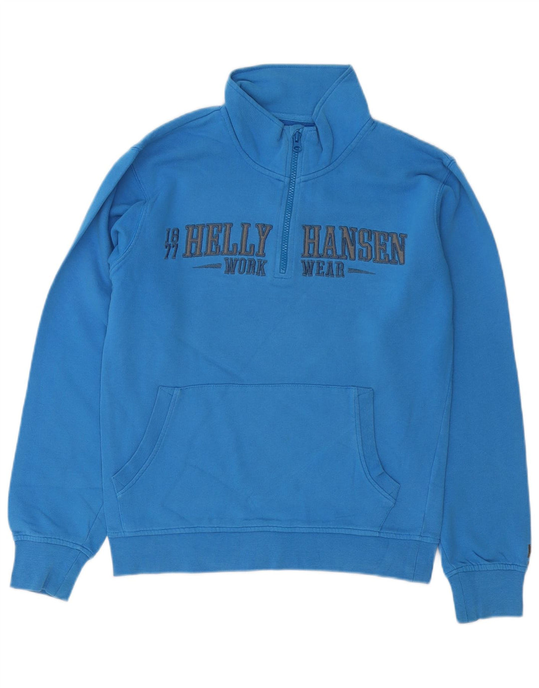 Helly Hansen Imbracaminte de lucru pentru barbati, cu grafic, cu fermoar, pulover, albastru mic