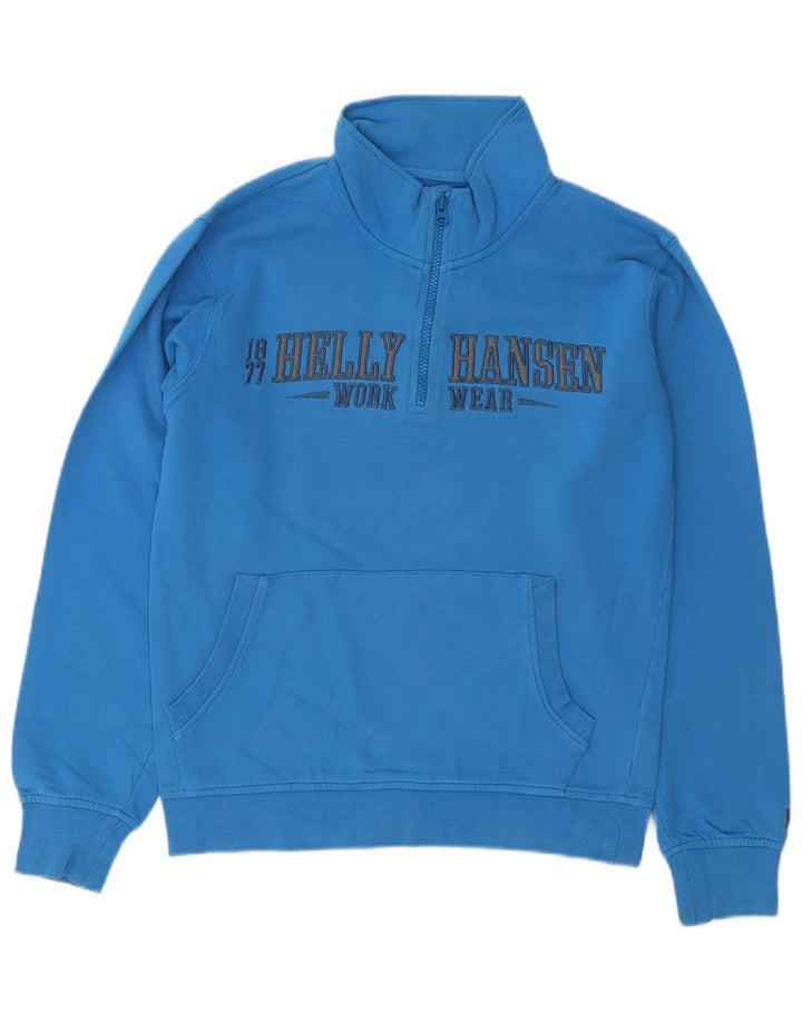 Helly Hansen Imbracaminte de lucru pentru barbati, cu grafic, cu fermoar, pulover, albastru mic