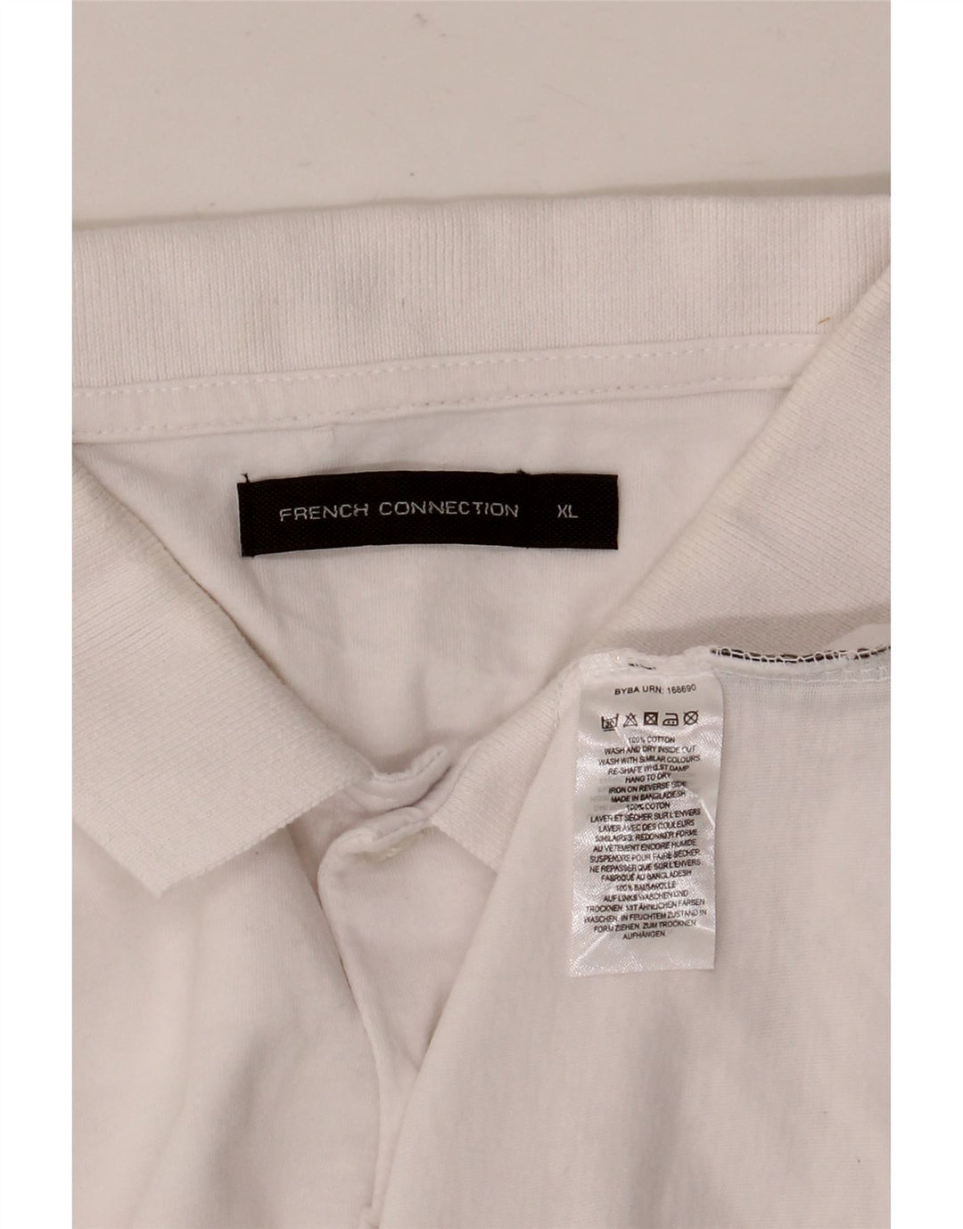 Tricou polo pentru bărbați French Connection XL, bumbac alb