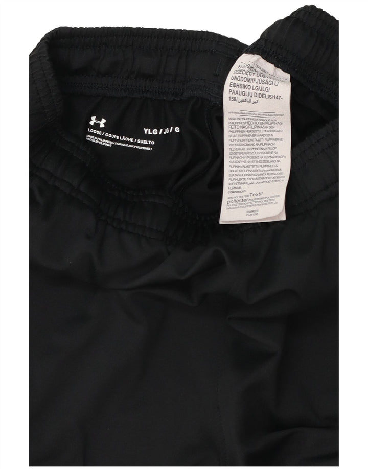 Pantaloni de trening Under Armour pentru băieți 11-12 ani, mari, negru, poliester